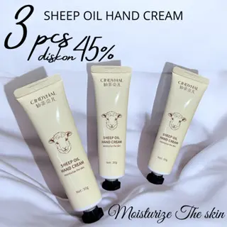 Paket 3 pcs Cindynal Hand Cream Sheep Oil Maksimal Melembutkan Tangan