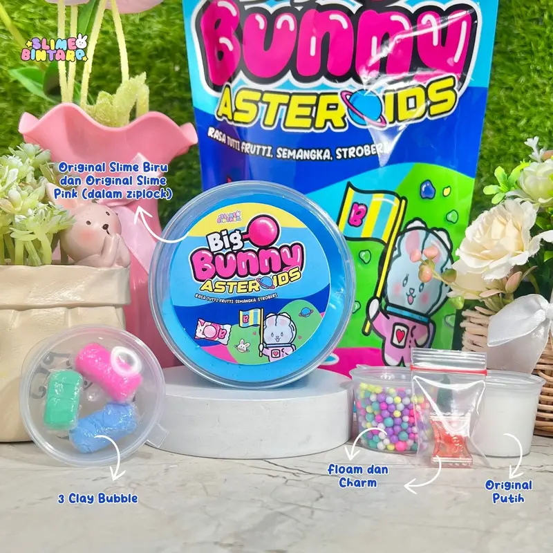 BIG BUNNY SLIME BY SLIME BINTARO || ORIGINAL SLIME 1