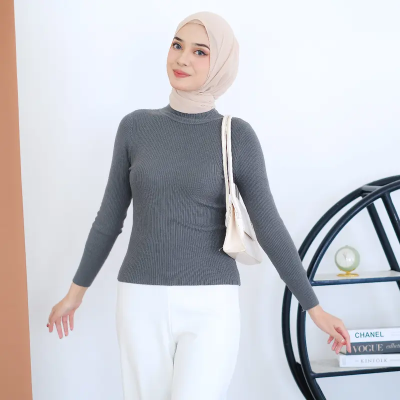 Mayoutfit Inner Knit | Atasan Basic Blus Rajut Inner Manset Polos 3