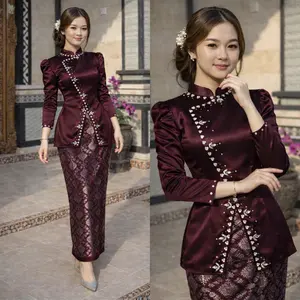 Inara One Set Baju Kurung Melayu Rok Songket Modern Premium Termurah Atasan Wanita Terbaru Kekinian Setelan Kondangan Bridesmaid Kebaya Pesta Mix Full Payet Bahan Satin Lembut