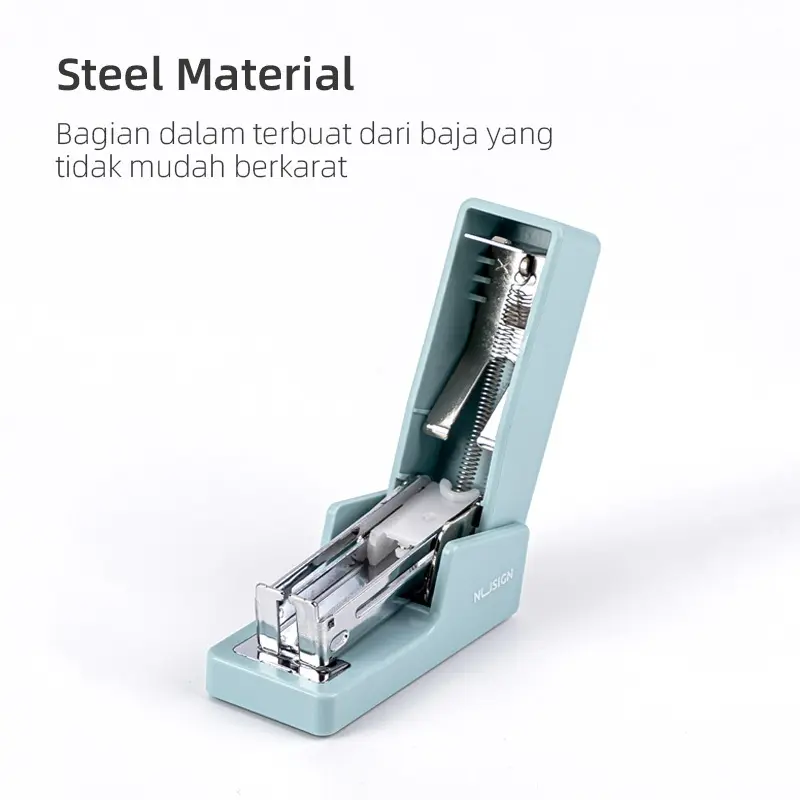 Nusign Stapler / Stapler Mini Kapasitas Kertas 12 lembar 4 Warna Free Refill NS083-X 6