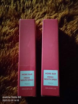 Product Review of HOBE BAR Probiotic Oral Spray - Sugar-Free, Alcohol-Free, and Preservative-Free, Peach Mint Flavor for Fresh Breath (20 ml) hobe  bar pewangi mulut semprot mouth spray parfum  mulut Liquid from ⚫**ᵀ P**I A**a ** 2