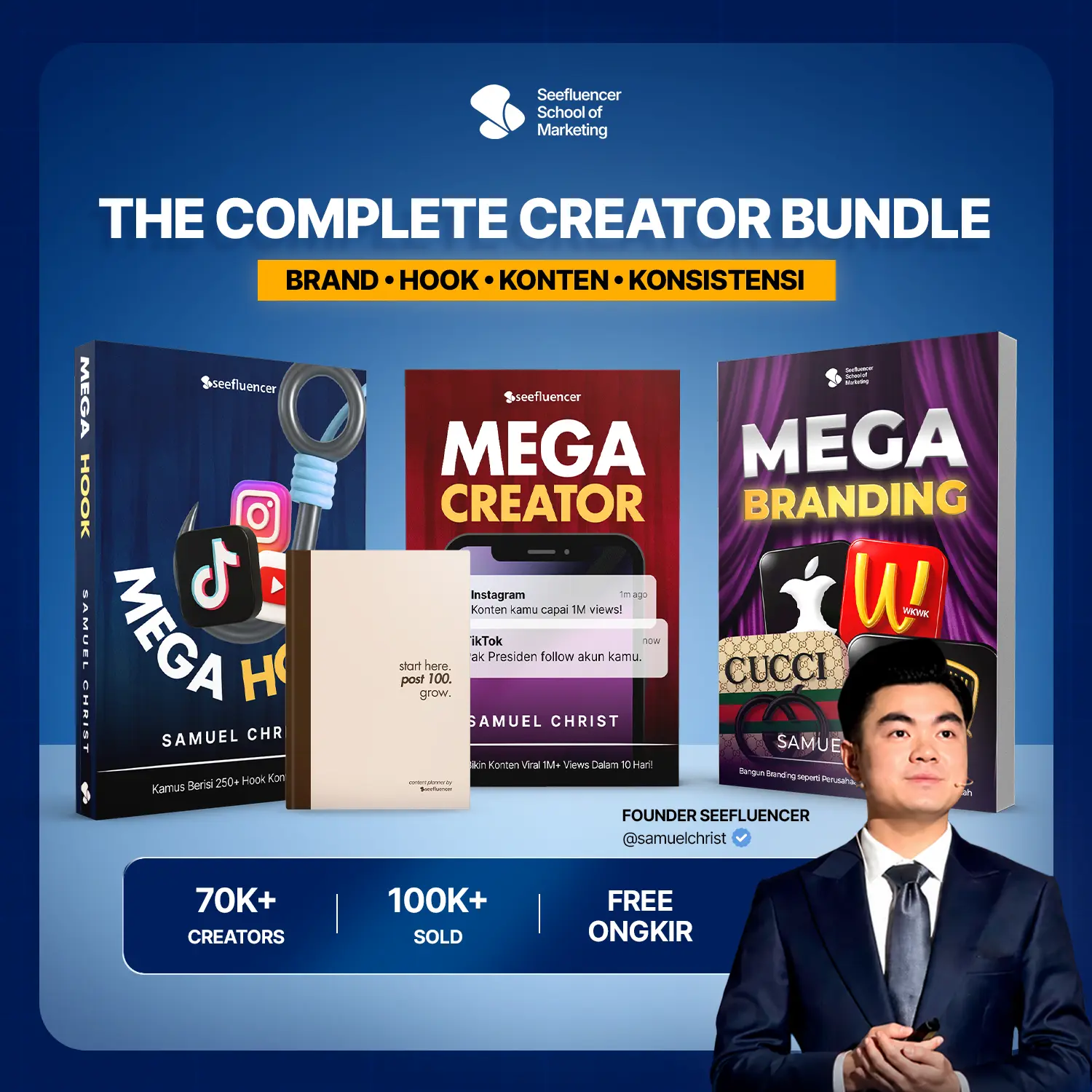 [Full Package] Bundling Mega Creator + Hook + Branding + Content Planner Untuk Scale Up Omzet Bisnis