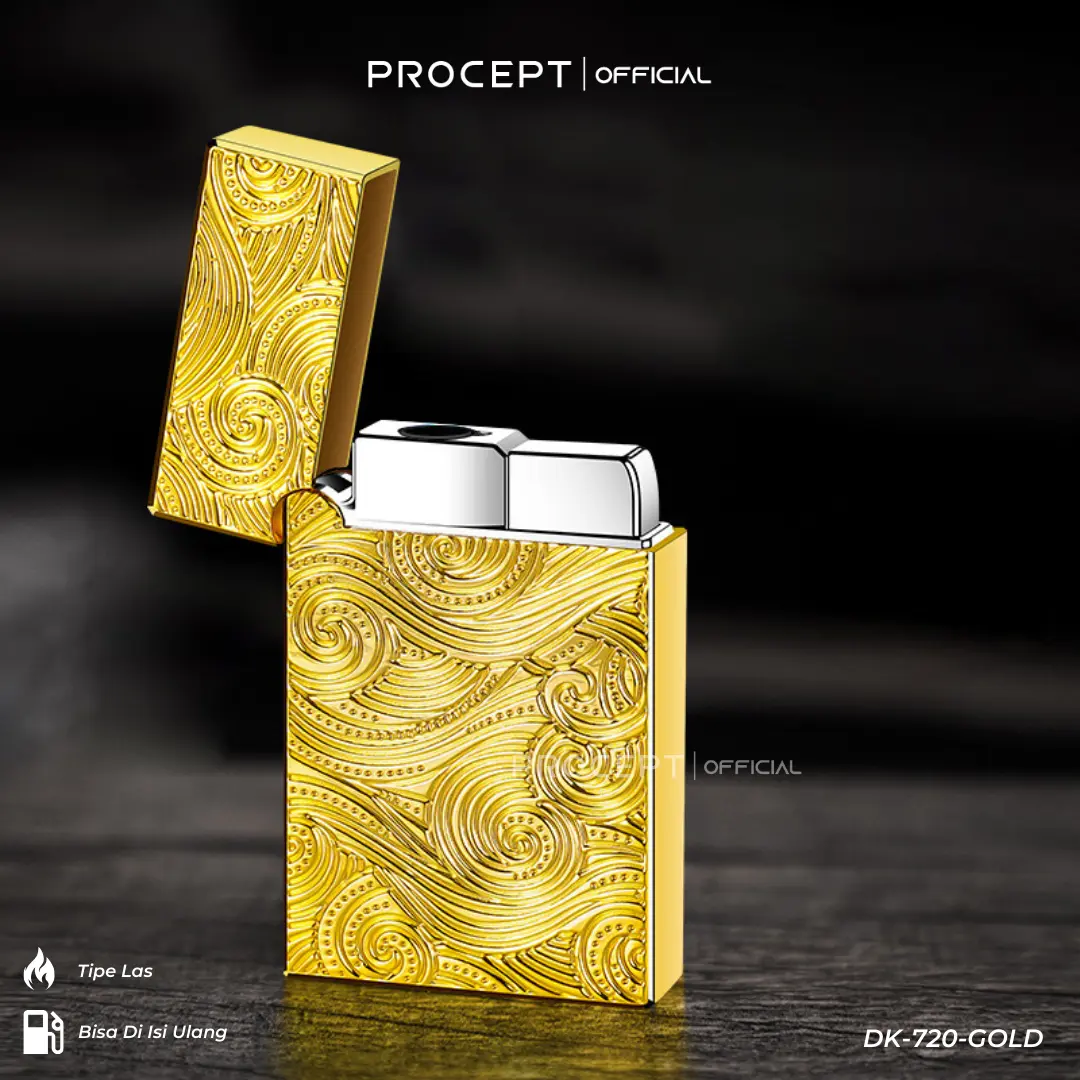 Electric Lighter Pemantik Elektrik Las Premium Besi Motif Elegant DK-720/715/716