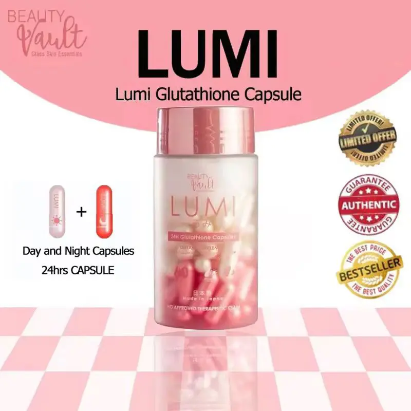 UTHENTIC Beauty Vault LUMI 60 CAPSULE 24H Whitening Glutathione JAPAN FORMULA Lumina Glow Sun Block - TikTok Shop Philippines UTHENTIC Beauty Vault LUMI 60 CAPSULE 24H Whitening Glutathione JAPAN FORMULA Lumina Glow Sun Block - TikTok Shop Philippines