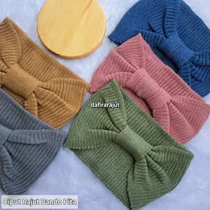 Ciput Rajut Bando Pita Premium/Bandana Pita