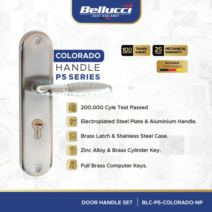 Gambar Bellucci Door Handle Set P5 Colorado Gagang Pintu Satu Set Ukuran Medium Minimalis Modern Design dari ONASSIS BELLUCCI OFFICIAL Kota Tangerang Tokopedia