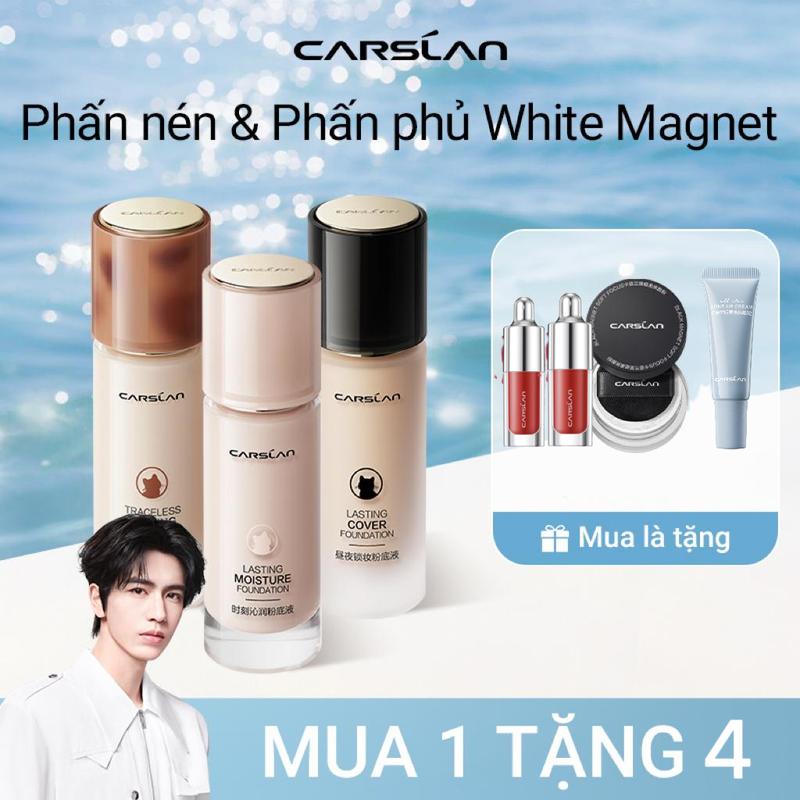 [TunPham97] Kem nền dạng lỏng lâu trôi Carslan 30ml+[Mua 1 Tặng 4]Phấn phủ mini 1g*1 (màu random) + Son dưỡng mini 1g*2+Kem nâng tông mini 5g*1