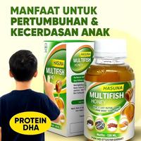 Gambar Suplemen Kecerdasan Anak dan Napsu Makan Anak , Madu Multifish Hasuna - 130 ml dari A O STORE Kab. Gresik 3 Tokopedia