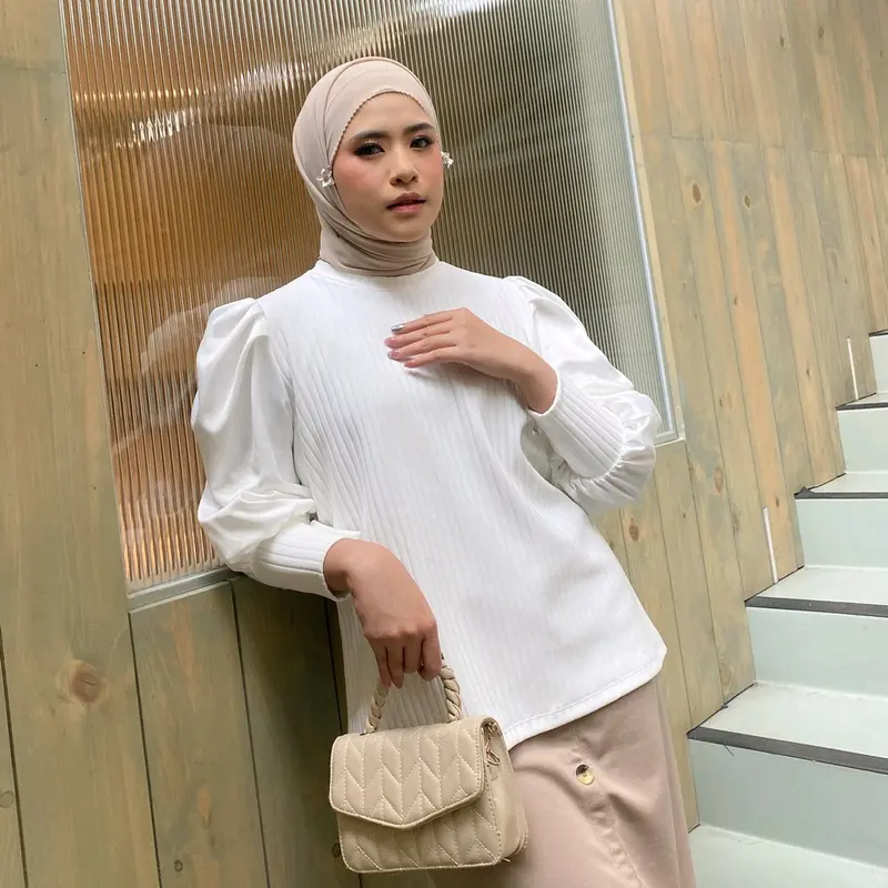 Blouse Kinan puff lengan balon sleeve top 2