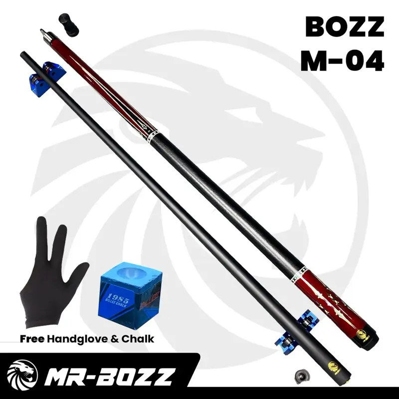 MR BOZZ Carbon type M-04 cue stick billiard 13 mm - stick billiard MR BOZZ Cue karbon grip leather 100% ORIGINAL 0
