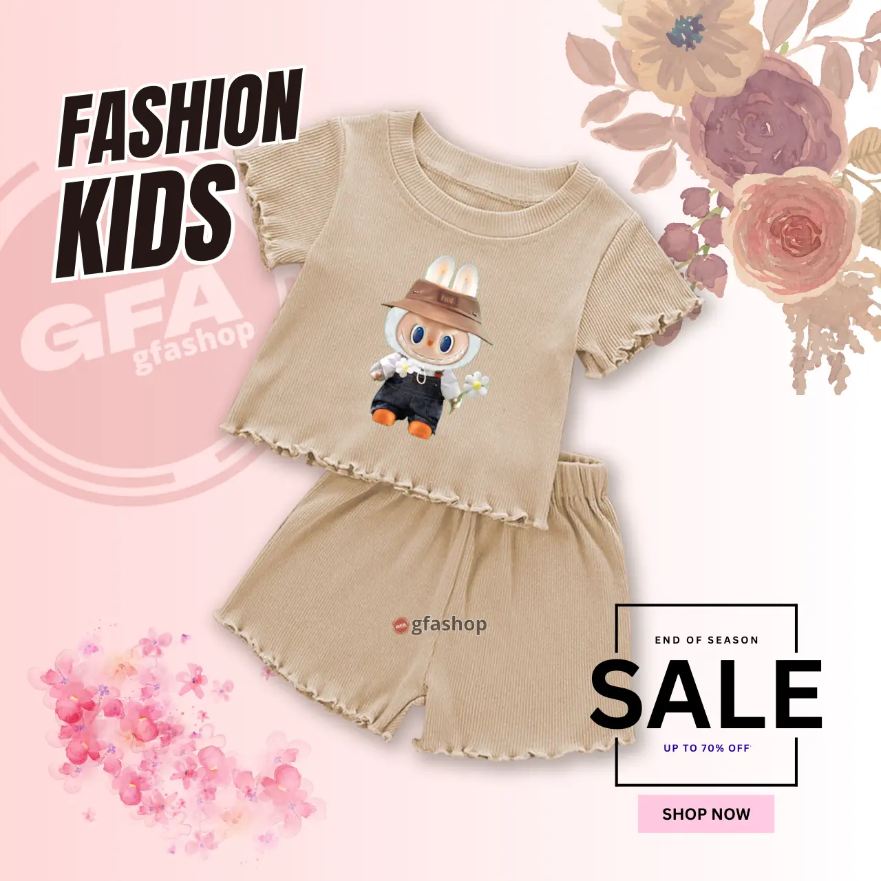 ONESET RABELA KARAKTER Setelan pakaian anak perempuan Bangkok Fashion style