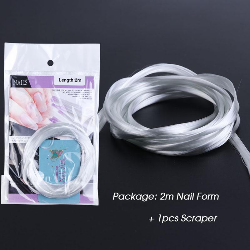 Product Introduction of 10Pcs/1M/1.5M/2M Professional Silk Fiberglass Nail Form Acrylic Tips Extension Gel Nail Accessory Glass Fiber Nail Extension Paper Tool 9