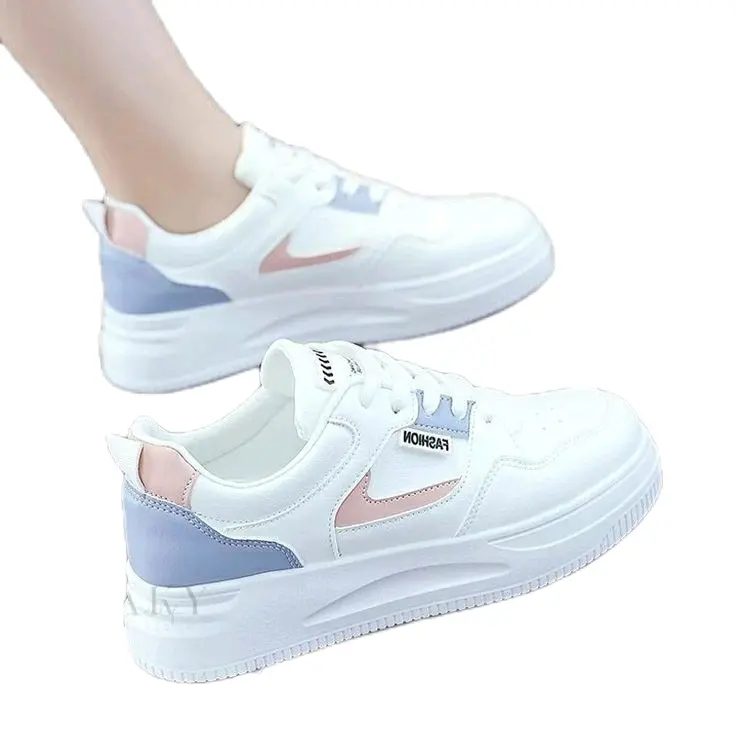 sneker terbaru Casual Olahraga Wanita Shoes Sneaker Putih Karet Hitam Kerja 3
