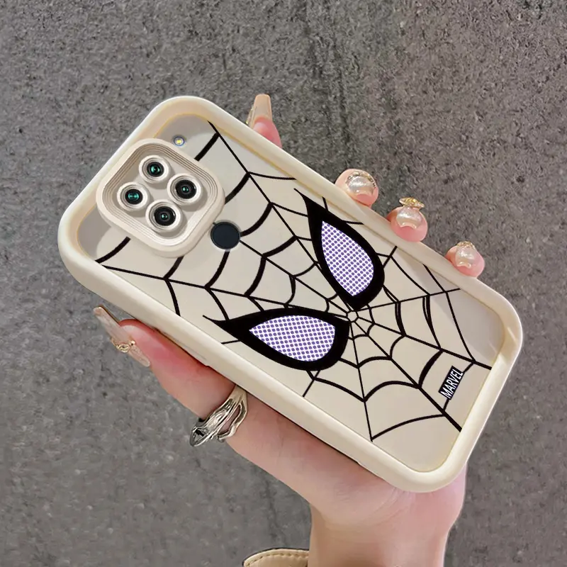 Casing Hp untuk Xiaomi Redmi Note 9 Redmi Note 9s Case hp pelindung Spider Anti drop Casing silikon cangkang Kesing lembut Anti guncangan Softcase 1
