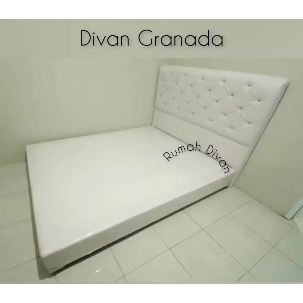 DIVAN DIPAN TEMPAT TIDUR RANJANG ALAS KASUR SPRINGBED SANDARAN GRANADA BISA PILIH WARNA FAVORIT