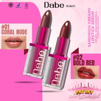 Gambar 2 SANDWICH CREAMY LIPSTICK SERUM DABE BEAUTE HOST - 1 Coral Nude + Bold Red dari Bella Shofie Dabe_NEW Kab. Bogor 1 Tokopedia