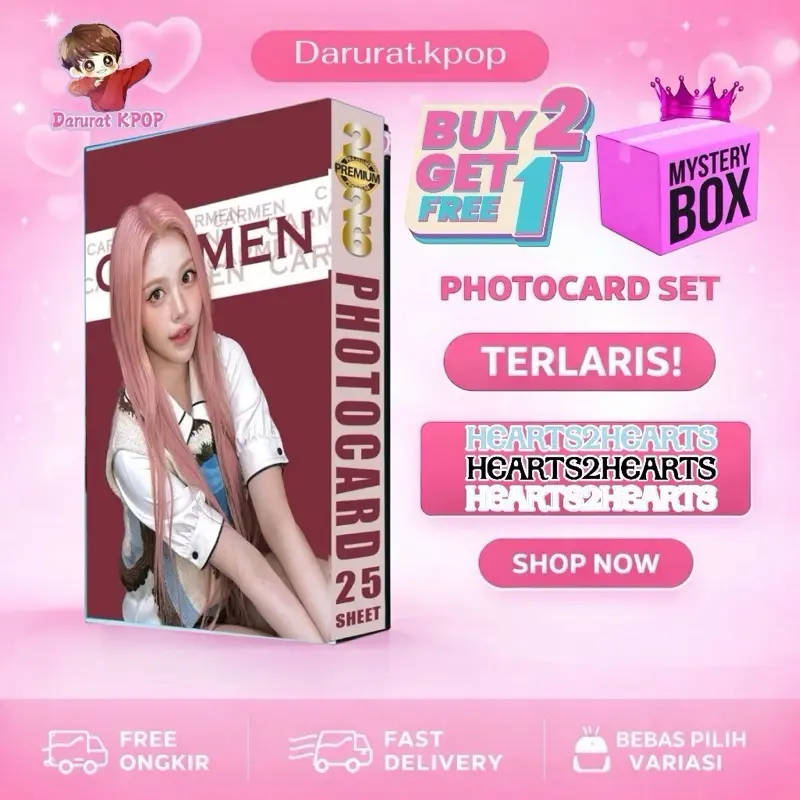 PHOTOCARD - kpop H2H focus rude carmen 1 set foto card jualan
