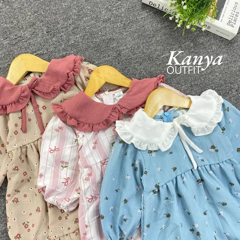 KNO 3-15 BLN GAMIS ANAK KHANZA LONG DRESS ANAK PEREMPUAN 1