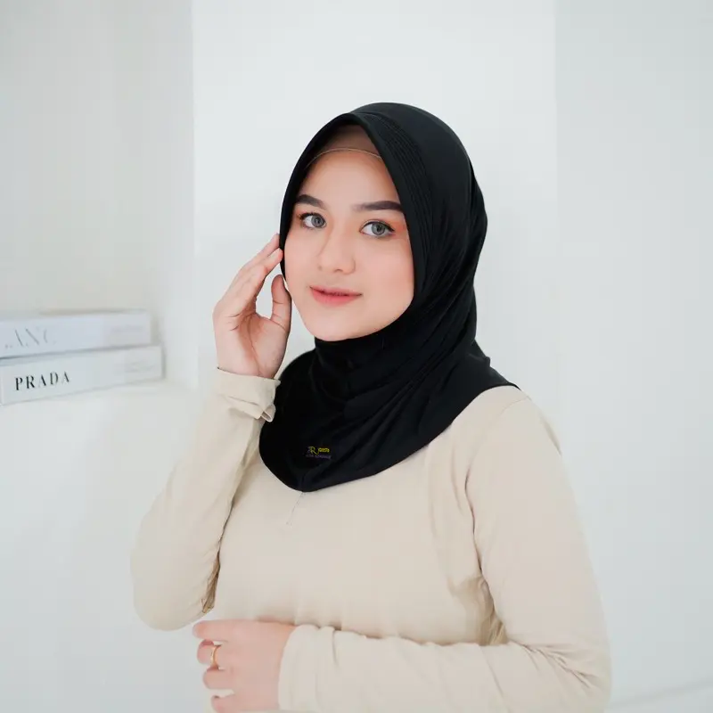 HIJAB BERGO SPORT HAMIDAH DEWASA UKURAN S JERSEY PREMIUM Kerudung Instan Panjang Muslim
