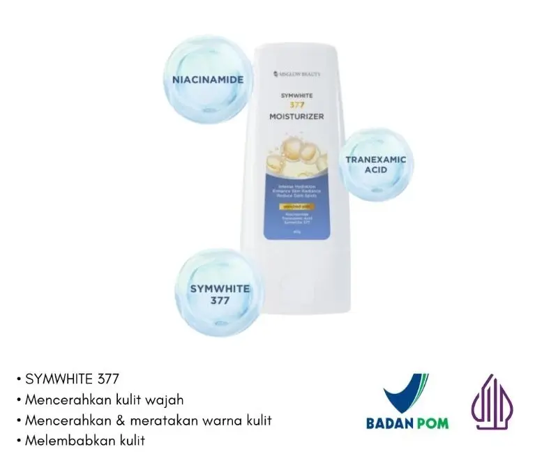 MS GLOW SYMWHITE 377 / CALM BLEMISH MOISTURIZER 40 GR ORIGINAL 4