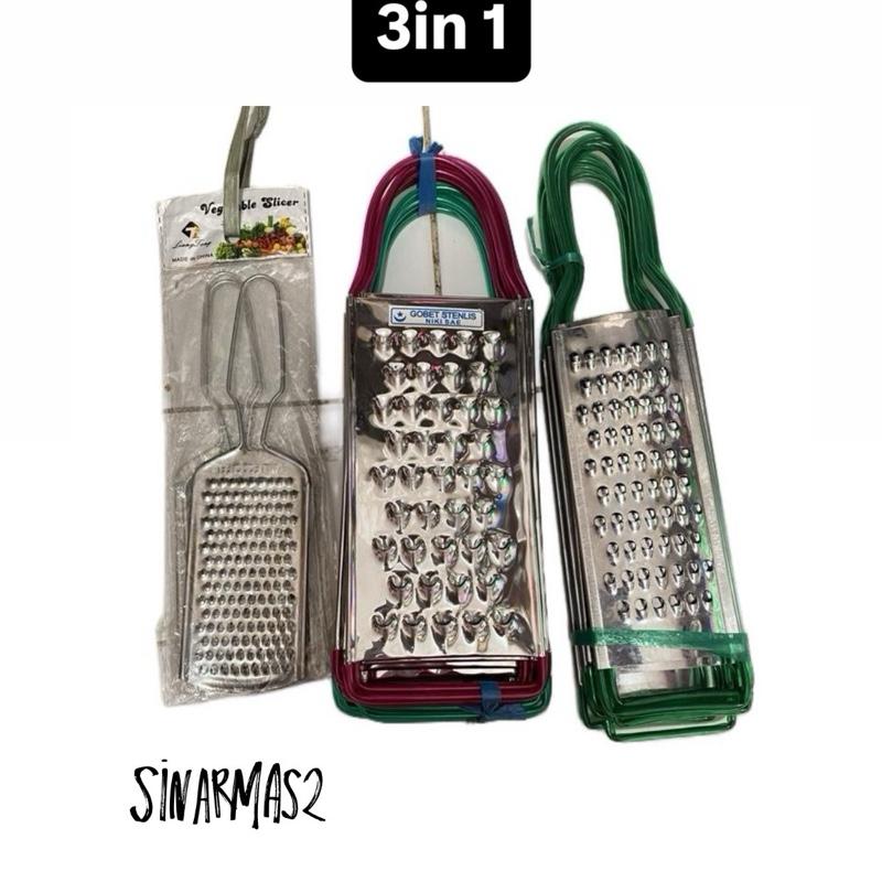 3in 1 parut //pasrah wortel labu, tebal dan tajam Kitchenware - Shop ...