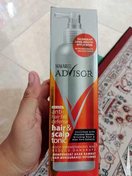 Product Review of Makarizo Advisor Hair & Scalp Tonic 240mL - 2 in 1 Untuk Rambut Rontok dan Ketombe / Memperkuat Akar Rambut from s**5 0