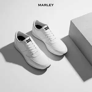 Marley  Oswin 01 - Sepatu Sneakers Pria Sepatu Kets Kuliah Kerja Joging Lari Warna Putih