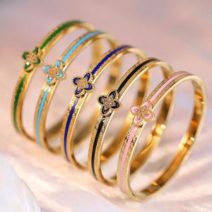 Fashion niche internet celebrity bracelet, personalized temperament, women's style, gold fading