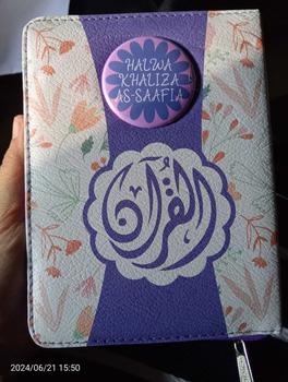 Product Review of Al-Quran Custom Nama & Cover Terjemah Ukuran A6 Kaleb Resleting Bonus Pin Alquran from h**z 0