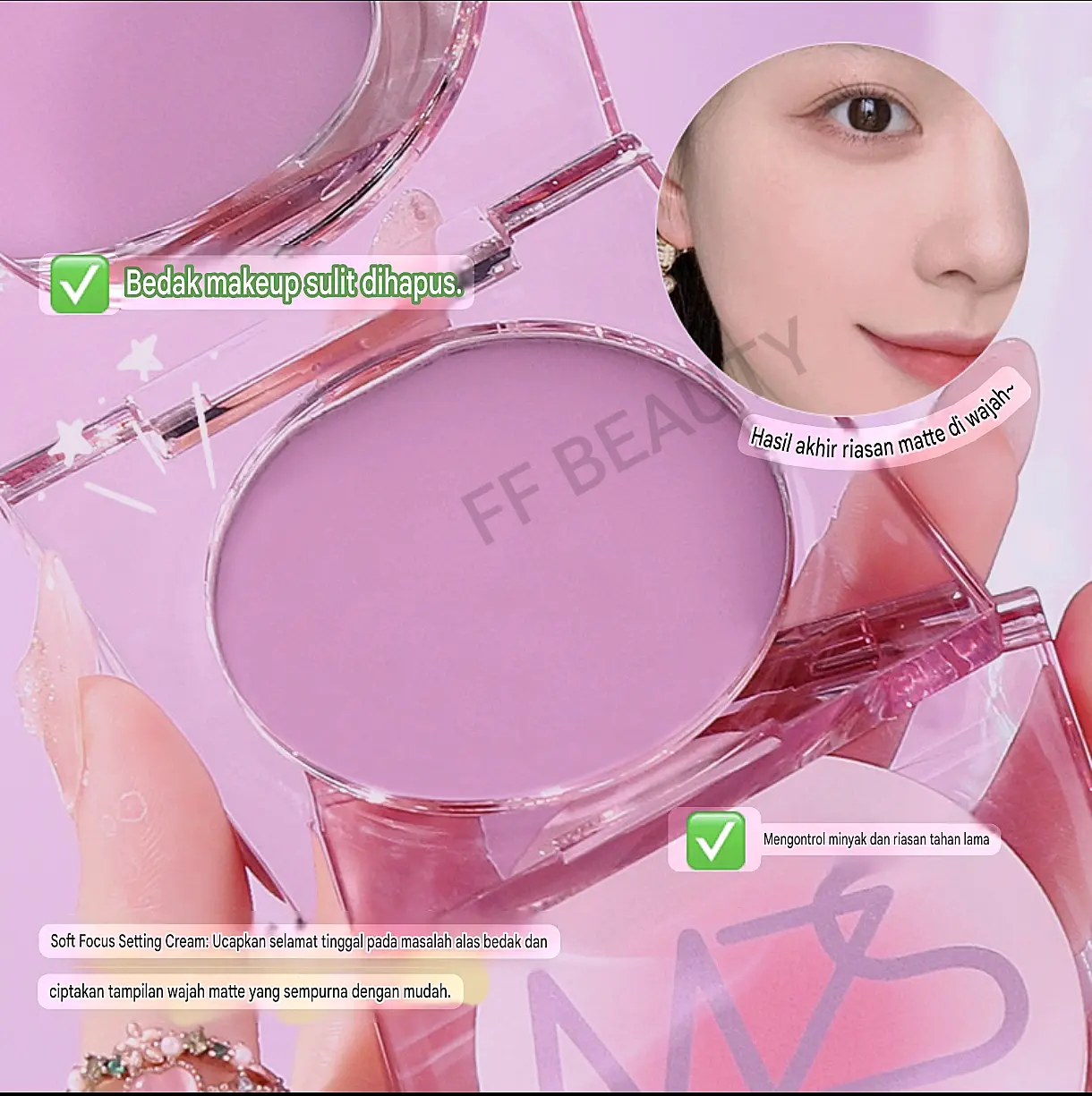 BLOTTING POWDER OIL CONTROL Mengontrol minyak sepanjang hari BEDAK PADAT | anti lengket | instant cover MAKEUP