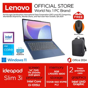 Lenovo Ideapad Slim 3i i3-1315U 512GB SSD 8GB Win11+OHS