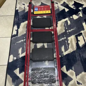 Homedoki Tangga Rumah Lipat/Tangga Besi Lipat 3/4/5 Step Household Steel Ladder