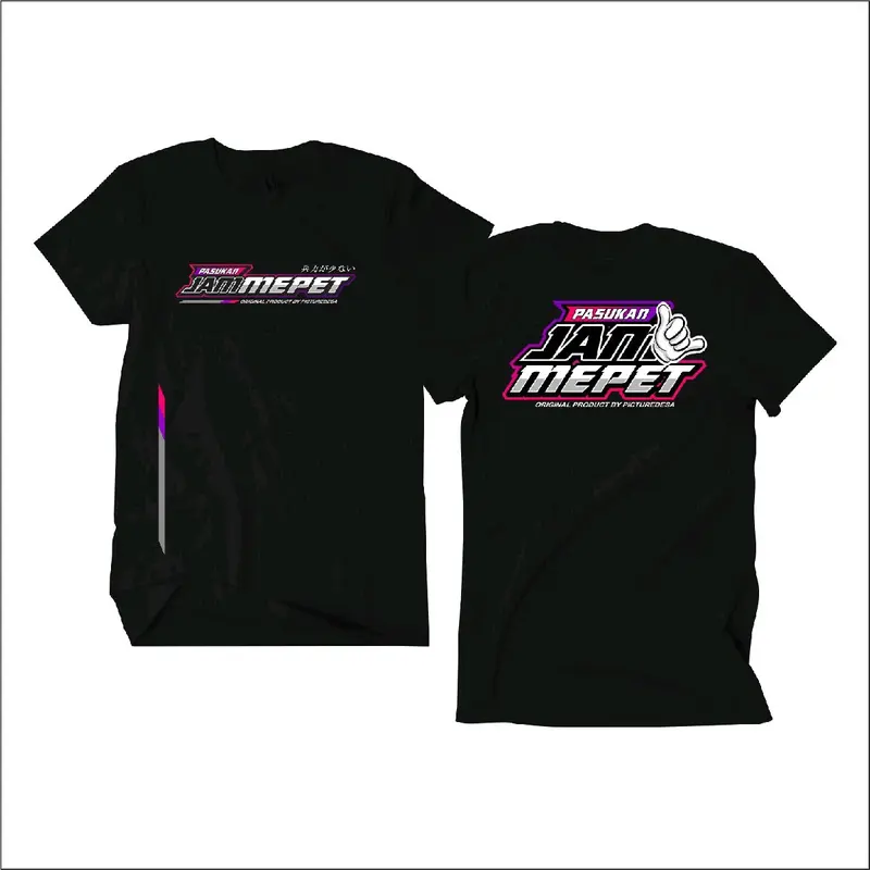 KAOS PASUKAN JAM MEPET FREE STIKER Katun Combed Distro kaos kata jawa 3