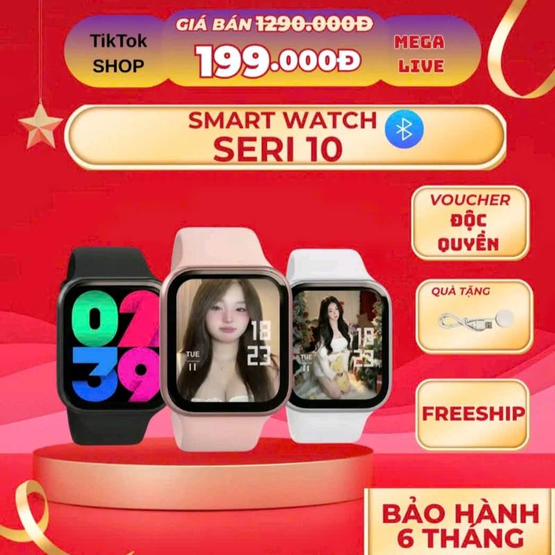 Đồng Hồ Thông Minh Seri10 Pro -T800Pro Max -Thay hình nền cá nhân Nhận thông báo tin nhẳn Theo dõi sỨc khỏe Nghe gọi 2 chiều kết nối qua Bluetooth Smartwatch Không Nắp Sim