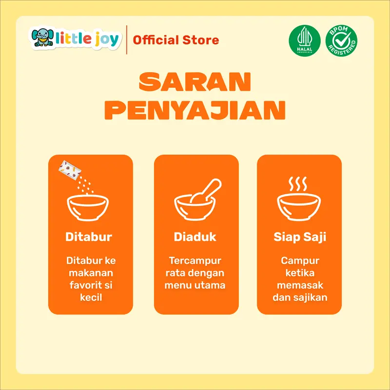Little Joy Meatmix Twin Pack - Red Bean Cheese & Beef 22 gr @ 2 pcs | Bubuk Tabur untuk MPASI 6 Bulan | Kaya Omega 3 & Zat Besi | daging sapi keju asli | Aman Tanpa Gula & Garam | Praktis dan Bergizi | Tinggi Nutrisi 3