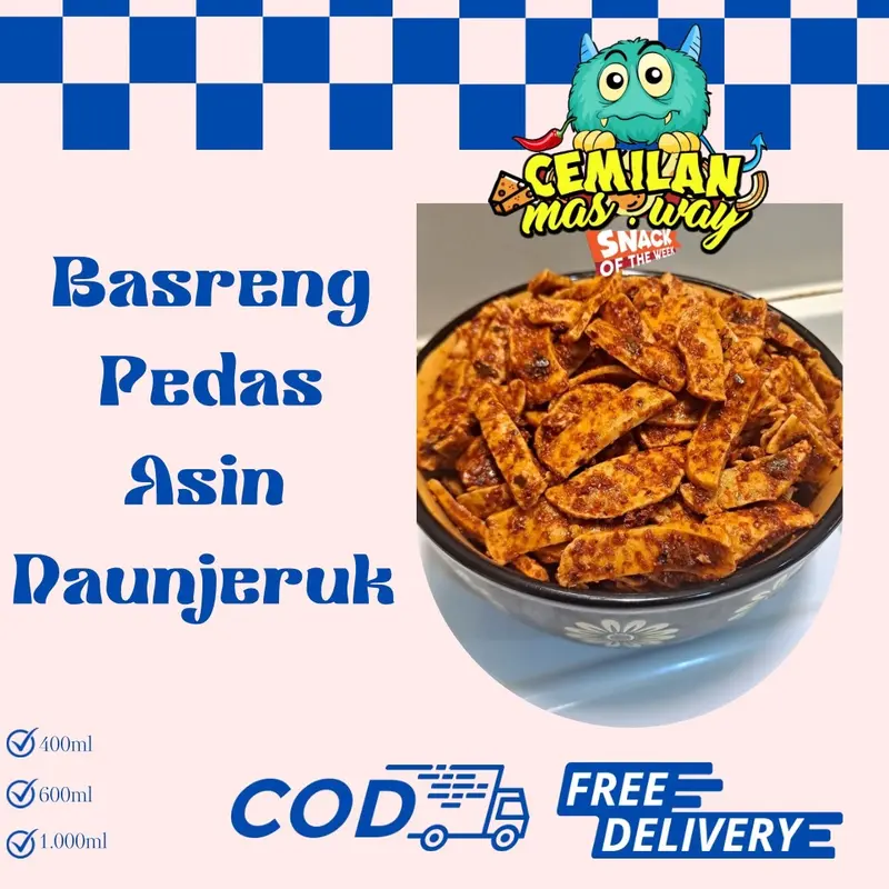 Cemilanmasway BASRENG BERISI 220gr TOPLES (600ml) 0
