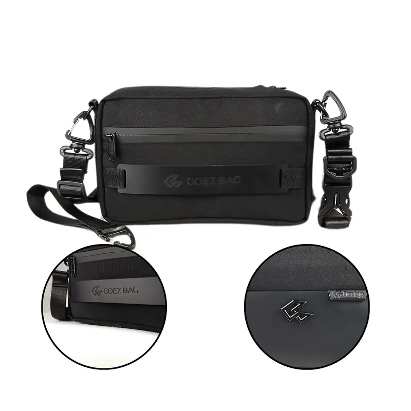 Tas murah Berkualitas GOEZ BAG- Handbag Pria GARDEN Exclusive Sling Bag ,Tas slempang Waterproof  Waistbag Clutch Bag Anti Air Anti Bara Api Tas cowok weatherproof Minimalist 3
