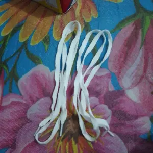 Tali Sepatu Hitam Putih gepeng - Shoelace Black White / Tali Sepatu HItam Putih gepeng