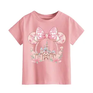 Kaos Anak Usia 2-16 Th Bando Bando Pink Atasan Baju Anak Oblong Lengan Pendek COD