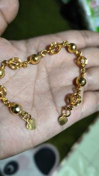 Product Review of Perhiasan Gelang Bola Bola Belimbing Emas Sepuh 24k Lapis Kristal - PREMIUM LAPIS KRISTAL - from M**s B** 0