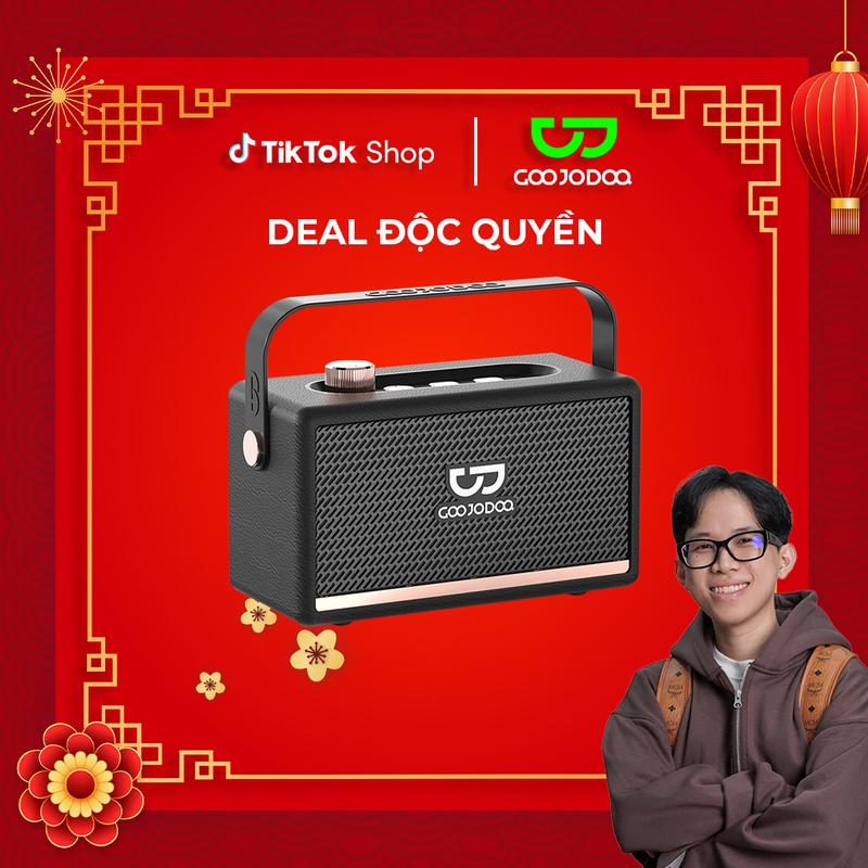 【GOOJODOQ  x LINH ÂN Loa Bluetooth Goojodoq loa di động không dây phong cách  BT Kết nối không dây Hỗ trợ cuộc gọi rảnh tay Nghe Nhạc