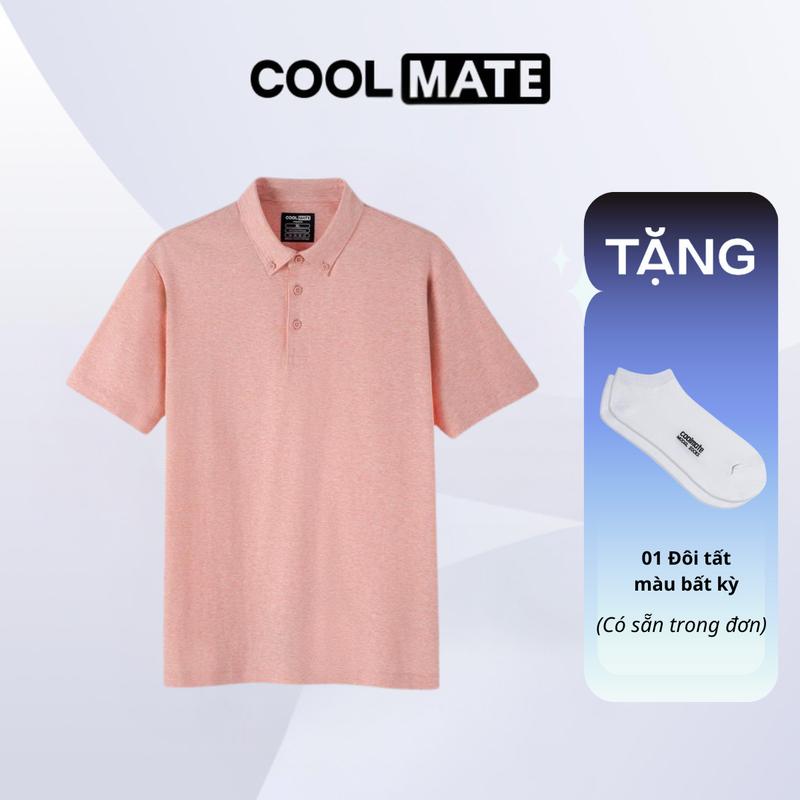 TẶNG 01 Đôi tất Áo Polo nam Premium Cotton Linen thoáng khí - Coolmate