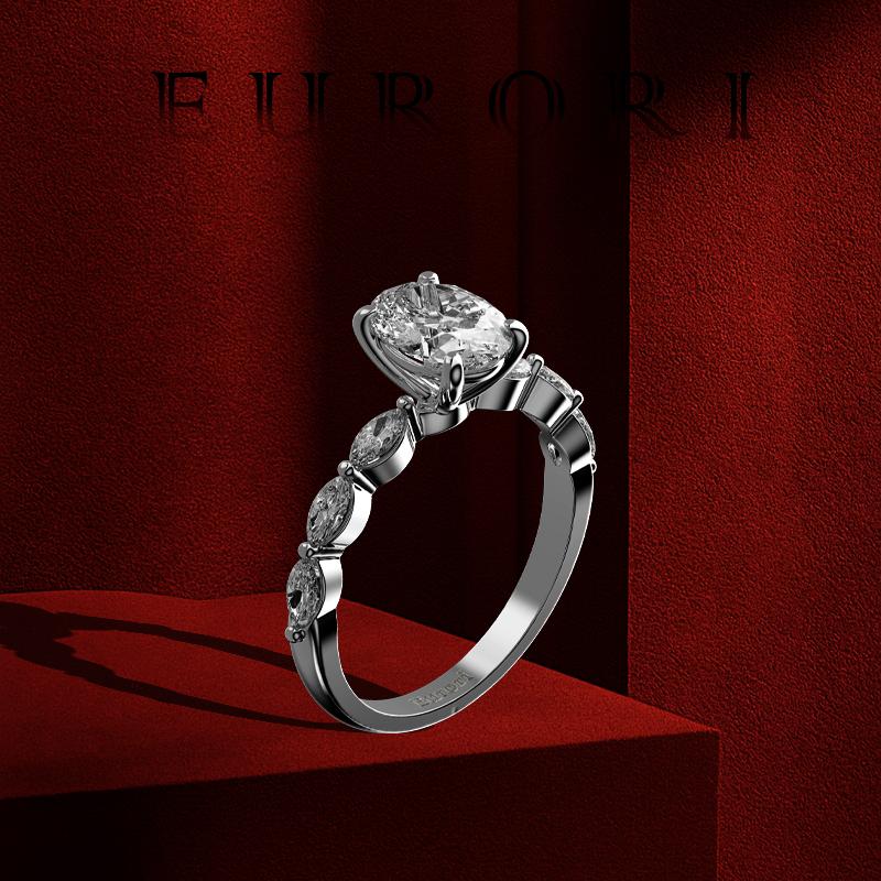  Nhẫn Oval Eurori chủ Nam Phi cao cấp sang trọng thanh lịch dành cho nữ Nhẫn bạc ý xi kim chủ Oval sang trọng Nhẫn cầu hôn bạc ý thiết kế 3 đai nhẫn khác nhau 