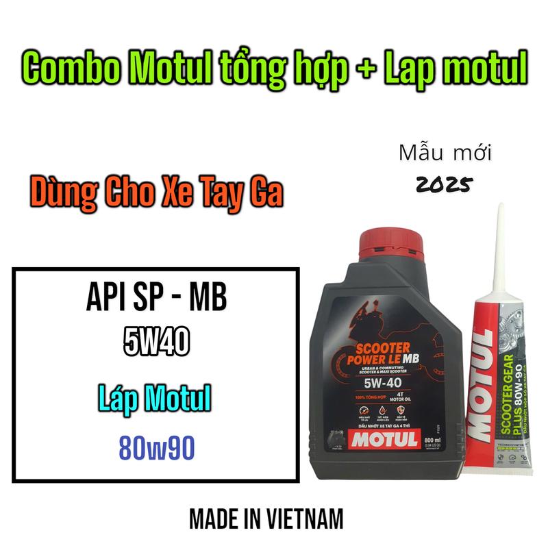 Combo Nhớt Máy + Nhớt Hộp Số Motul Cao Cấp Cho Xe Tay Ga Dầu Nhớt Dầu