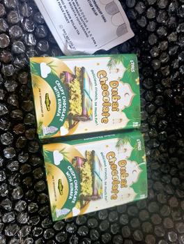 Product Review of DUBAI VERSI RAMADHAN LEBARAN IDUL FITRI crispy pistachio coklat kunafe chocolate bar dubai halal from W**i 1