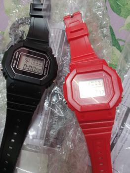 Product Review of Simple LED Waterproof Watch Fashion New Matcha Green Square Watch Student Girl Boy Watch Gift from H**u 2