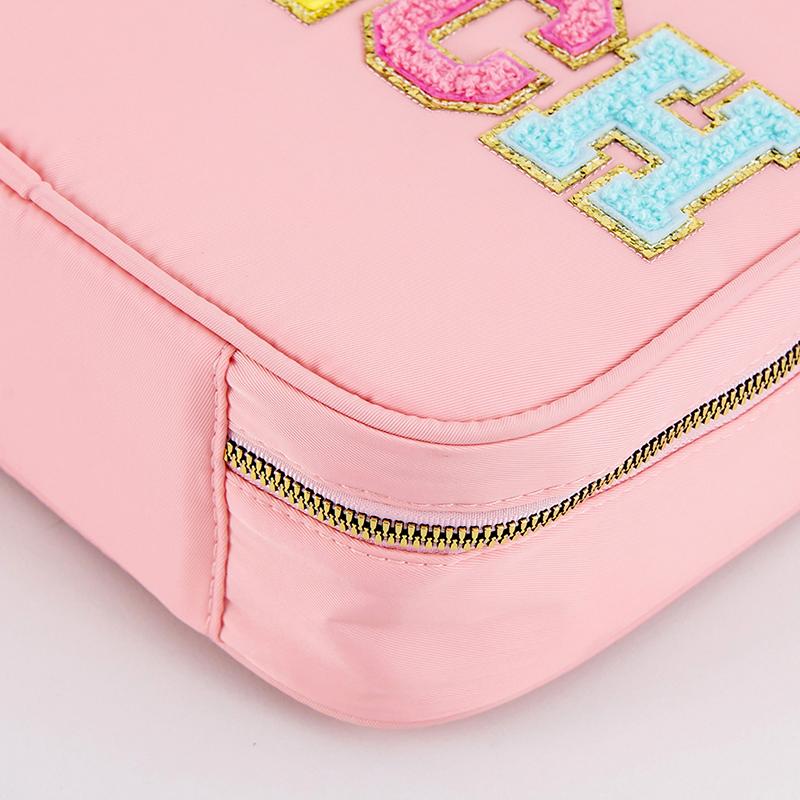 Product Introduction of Large Capacity Nylon Preppy Lunch Box Reusable Lunch Tote Bag LunchBag for Girls Cute Easy packing 16