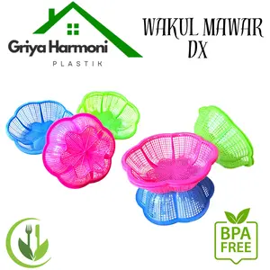 (PAKET HEMAT 48 PCS) WAKUL MAWAR DX - BESEK NASI HAJATAN - CETING KENDURI - WAKUL BERKAT PLASTIK