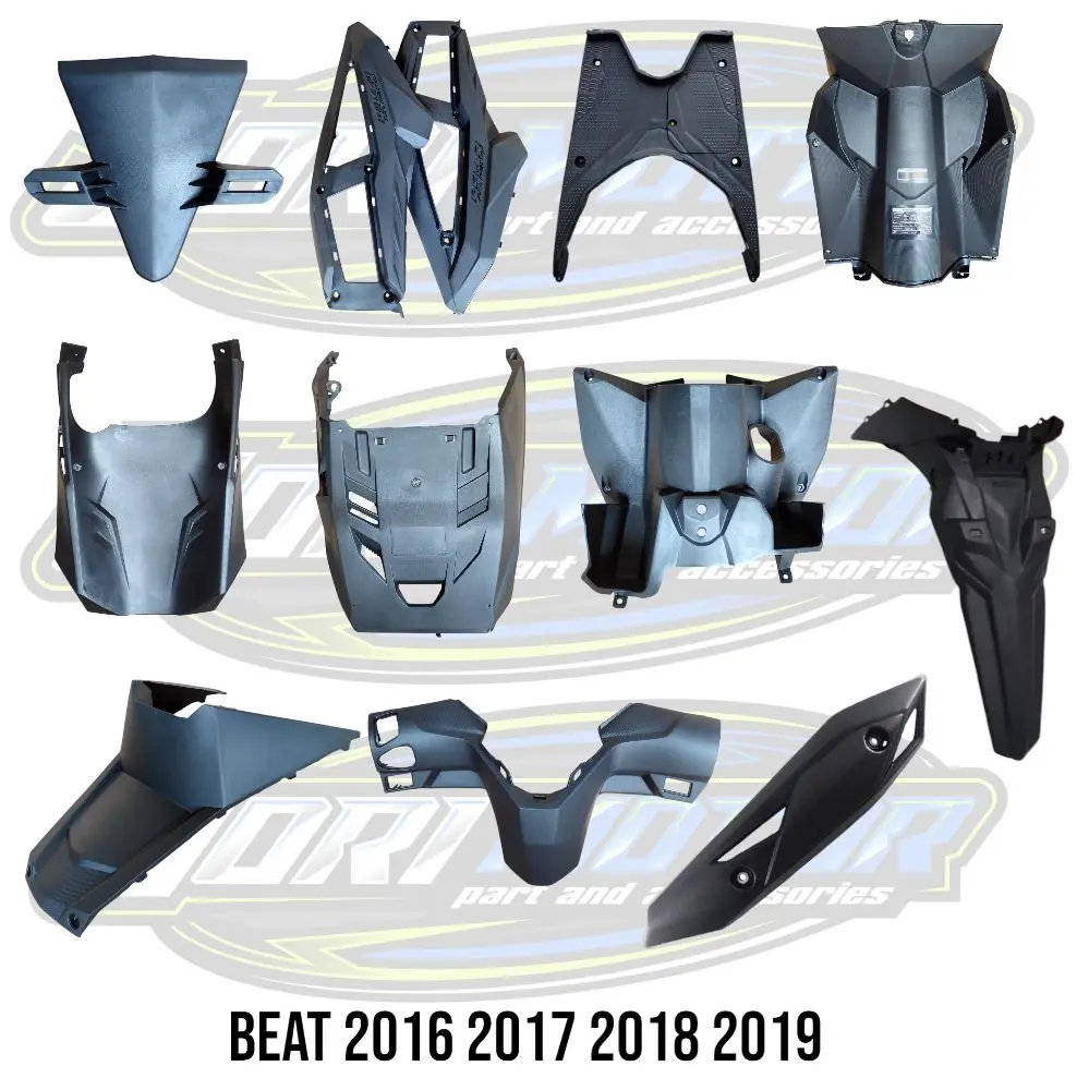 TOP 1 ECERAN SATUAN TERMURAH Cover Body Honda Beat New ESP 2017 2018 2019 Paruh Dek Lumpur, Dudukan Plat, Dek Kunci Atas, Dek Kunci Bawah, Dek Kolong, Dek Pijakan, Sambungan Body, Batok Belakang, Spakbor Belakang, Tutup Knalpot, Cover Tangki - Motorcycle
